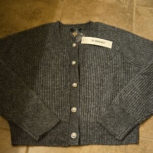 Workshop Republic Clothing Charcoal Cardigan
